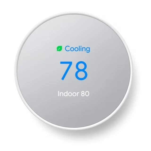 Google Nest Smart Thermostat with Bonus Trim Kit Snow - Image 3 of 4