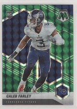 2021 Panini Mosaic Rookies Green Mosaic Prizm Caleb Farley #345 2l4