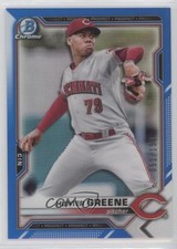 2021 Bowman Chrome Prospects Blue Refractor 51/150 Hunter Greene #BCP-175 7i2