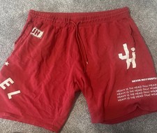 Jewel House Red Sweat Shorts Mens 5XL Streetwear