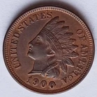 1900 Indian Head Cent Ch BU RB, Nice Grade Penny 1C coin