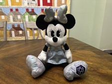 Disney Minnie Mouse 100 Years of Wonder Platinum Silver 16  Stuffed Plush