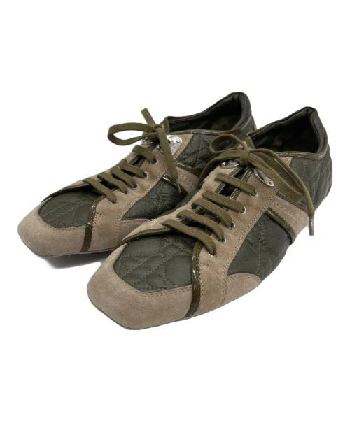 Baskets femme Christian Dior en cuir vert taille 40