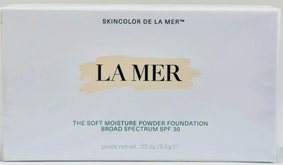  LA MER 01 Alabaster The Soft Moisture Powder Foundation SPF 30 New FREE SHIP