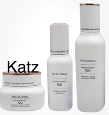 INCELLDERM RADIANSOME™100 MICROFLUIDIZER Toner Ampoule Cream 3pcs SET K-beauty