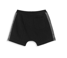 Burberry Boy Logo Lettering KB4 Lucian Tape Drawstring Shorts Black Sz 12Y NWT