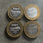 .999 Silver $10 Gaming Token Harrah's Las Vegas Limited Edition (lot of 4)