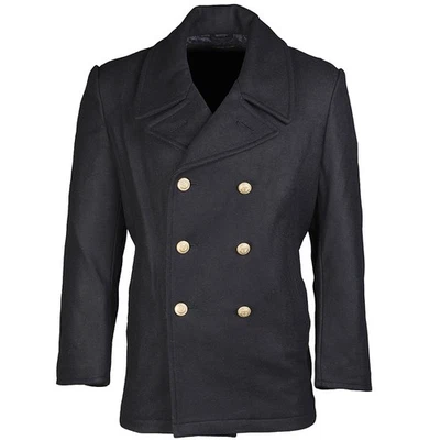 Bw Bundeswehr Marine Colani Bleu Foncé Caban Veste Manteau Court XS-4XL - Photo 1/2