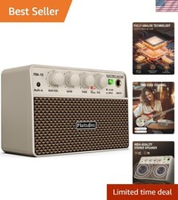 10W Mini Electric Guitar Amplifier w/ Clean/Drive Channel, 6H Work- Rechargeable