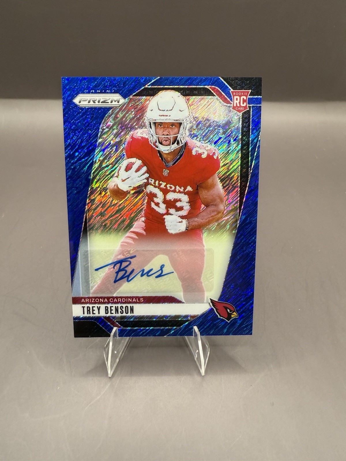 TREY BENSON Rookie Auto 2024 Panini Blue Shimmer Prizm SP /25 RC