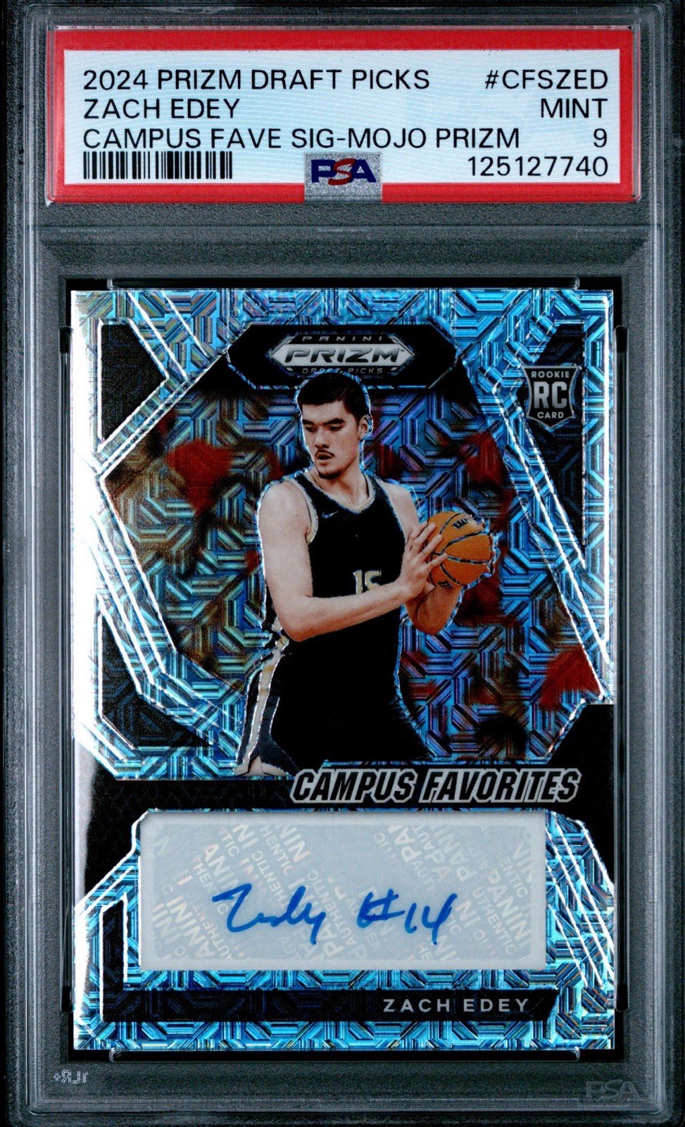 2024 Prizm DP  ZACH EDEY Signatures - Mojo Prizm /25