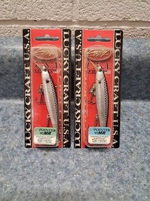 2 LUCKY CRAFT Slender Pointer 97MR  3/8oz 97mm 3-4'  Luckycraft Suspending 