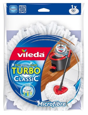 Turbo Classic Wischmopp Nachfüllkopf Hausbedarf Vileda Easy Wring Clean Mikrofaser