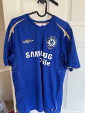 Chelsea 2005/2006 Home Football Shirt Centenary Umbro L Large