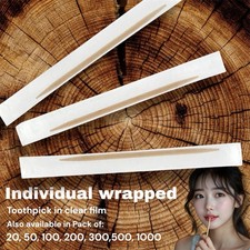 100 Count Wrapped Toothpicks | Disposable | Travel & Restaurant Use