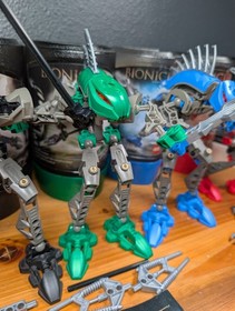 LEGO Bionicle Rahkshi COMPLETE Set Lot of 6 8587&ndash;8592 ALL Manuals Canisters