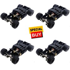 Auto World Super III Complete Chassis 4 Pack HO Scale Slot Car