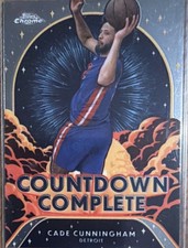 Topps Chrome 2024-25 Cade Cunningham #CC-10 Countdown Complete Detroit Pistons