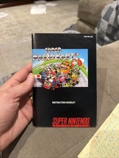 Super Mario Kart SNES Super Nintendo Instruction Manual Only