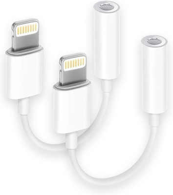[Apple Mfi Certified] 2 Pack Lightning to 3.5 Mm Headphone Jack Adapter, Iphone