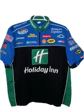 Vintage XL Holiday Inn Clint Bowyer Nascar Busch Series Pit Crew Shirt RCR Chevy