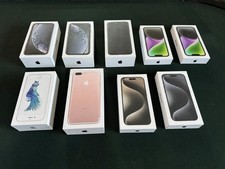 Zestaw 13 pustych pustych pudełek produktów Apple - iPhone, klawiatura, mysz, airpods, więcej
