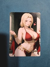 Hermosa tarjeta Waifu de doble cara - Tsunade - Tarjeta personalizada hágalo usted mismo Fan Art