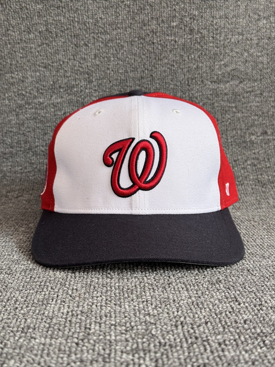 '47 Brand Washington Nationals MLB Snapback Hat White Red Navy w/ Side