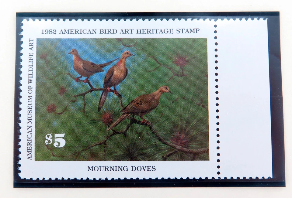 .SCARCE ! USA AMERICAN STAMP. 1982 MINT SUPERB $5 FUND RAISER, DISCONTINUED. - image 2 of 2