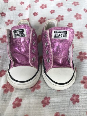 pink sparkle converse
