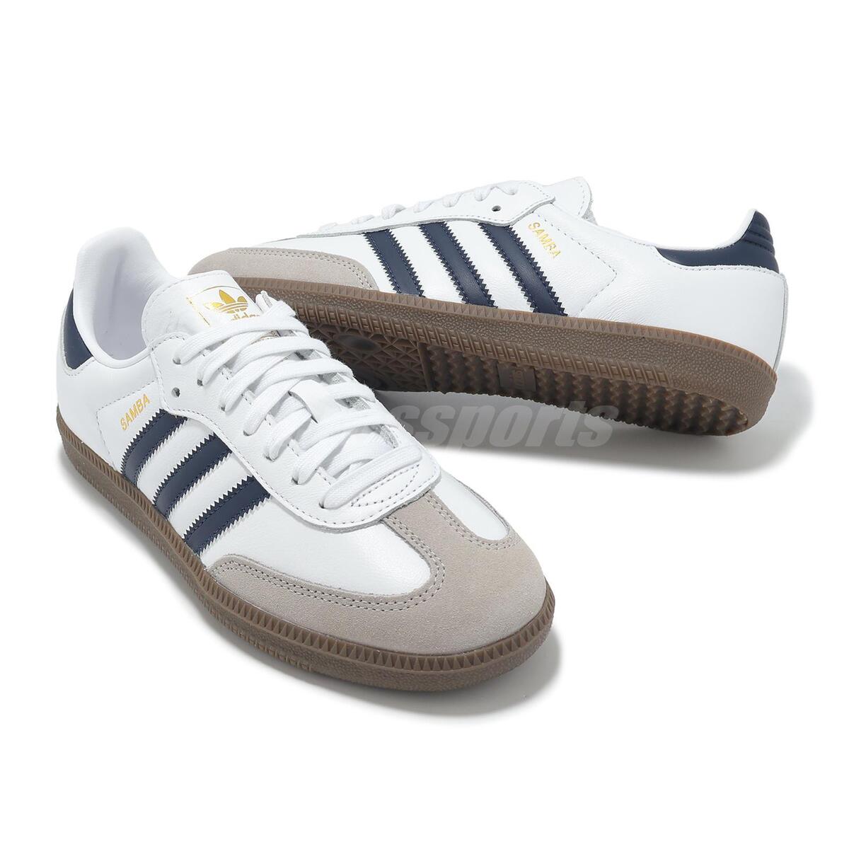 adidas Originals Samba OG White Indigo Granite Men Unisex adidas Originals Samba OG White Indigo Granite Men Unisex