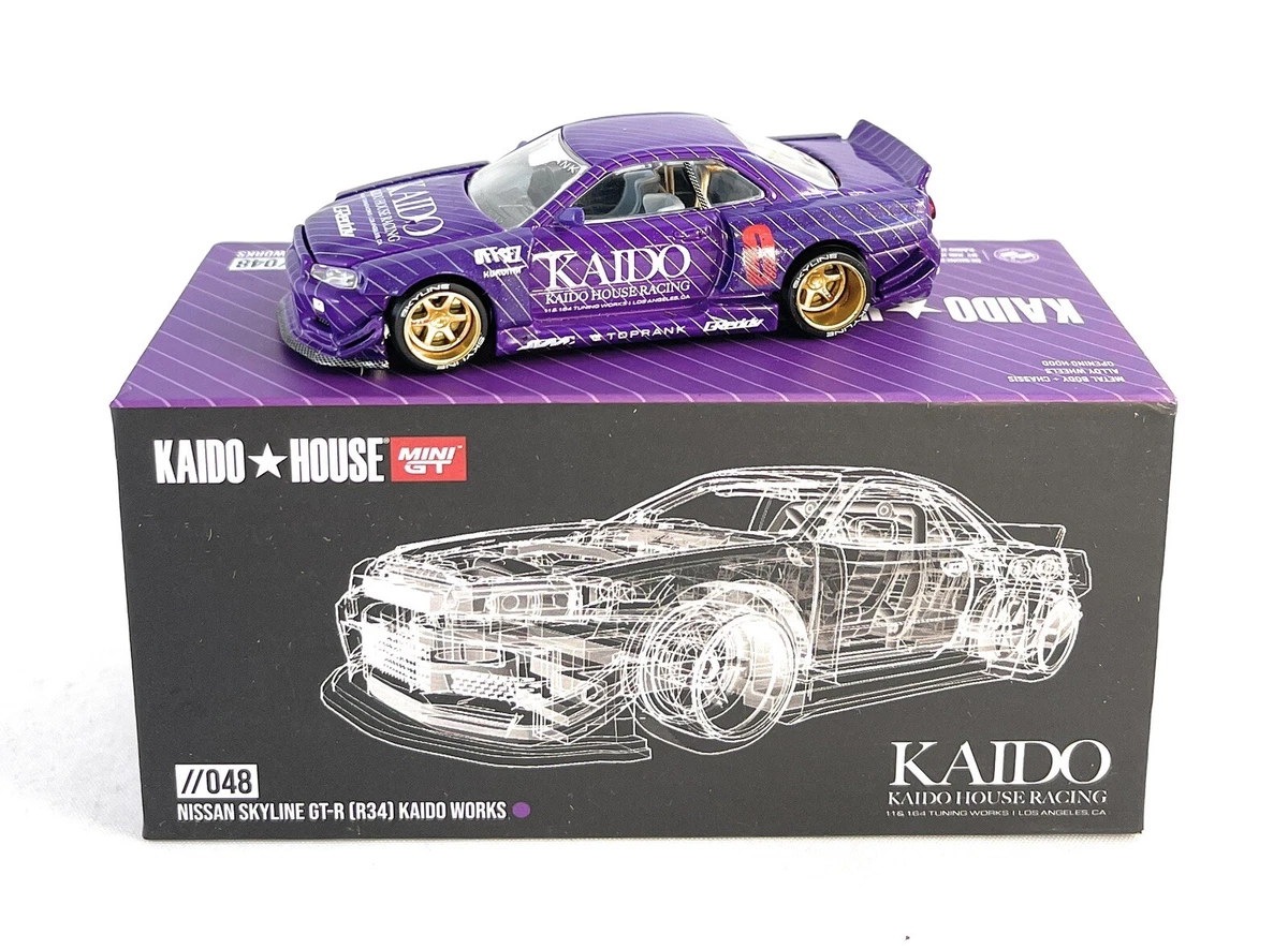 Kaido House x Mini GT Nissan Skyline GT-R R34 Kaido Works V1 KHMG048 1/64  CHASE
