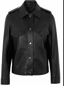 Bnwt Boutique Topshop Beautiful Quality Black Leather Jacket Uk