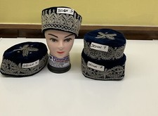 African IBO Culture Men  s / Wedding VALVET Caps , Sizes 26, 25, 24  25