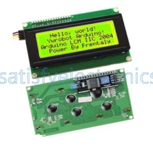 IIC/I2C/TWI/SP​​I Serial Interface 2004 Character Yellow  LCD Module Backlights
