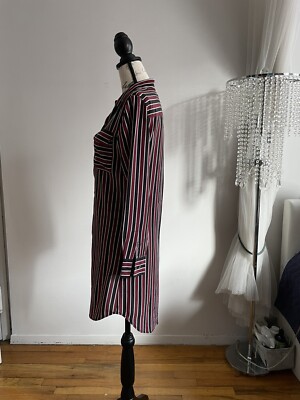 equipment striped shirt dress Equipment Striped Silk Shirt Dress XS (0-2)