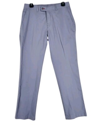 Brax Evans Trouser Pants Mens 32x32 (30x30) Gray Straight Leg Stretch 