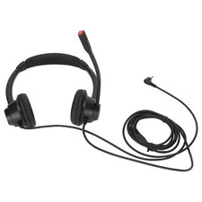 New 2.5mm Office Headset Dual Ear Telephone Headphone With Noise Cancelling Mic