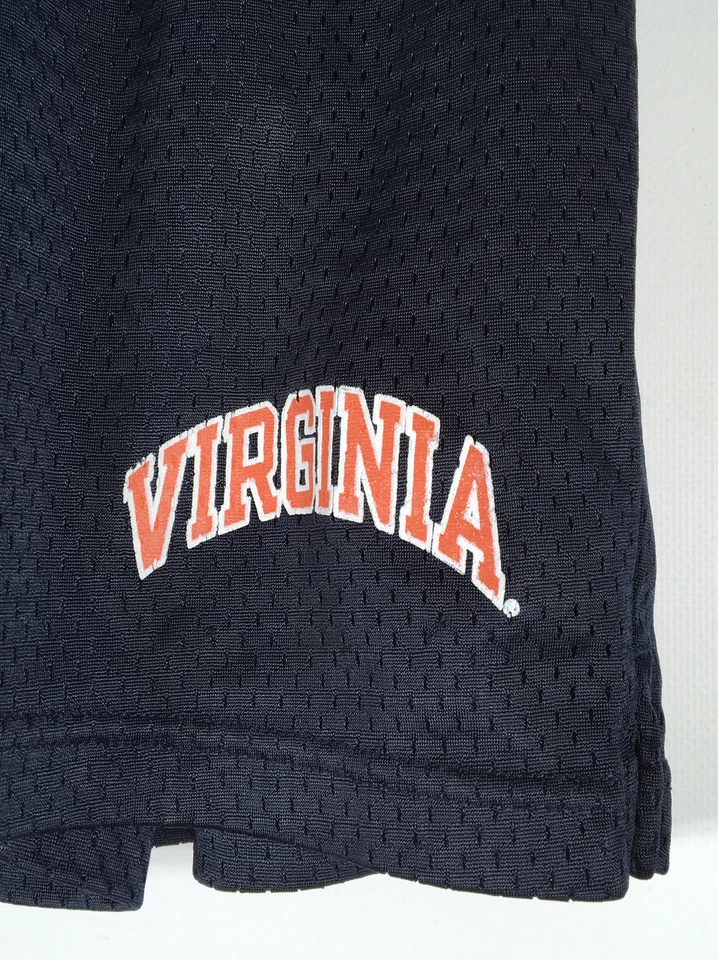 Pantalones Cortos De Colección VIRGINIA CAVALIERS Campeón Equipo de Fútbol Nylon Raro Años 80 90 Para Hombres Pequeños Foto 2 de 4