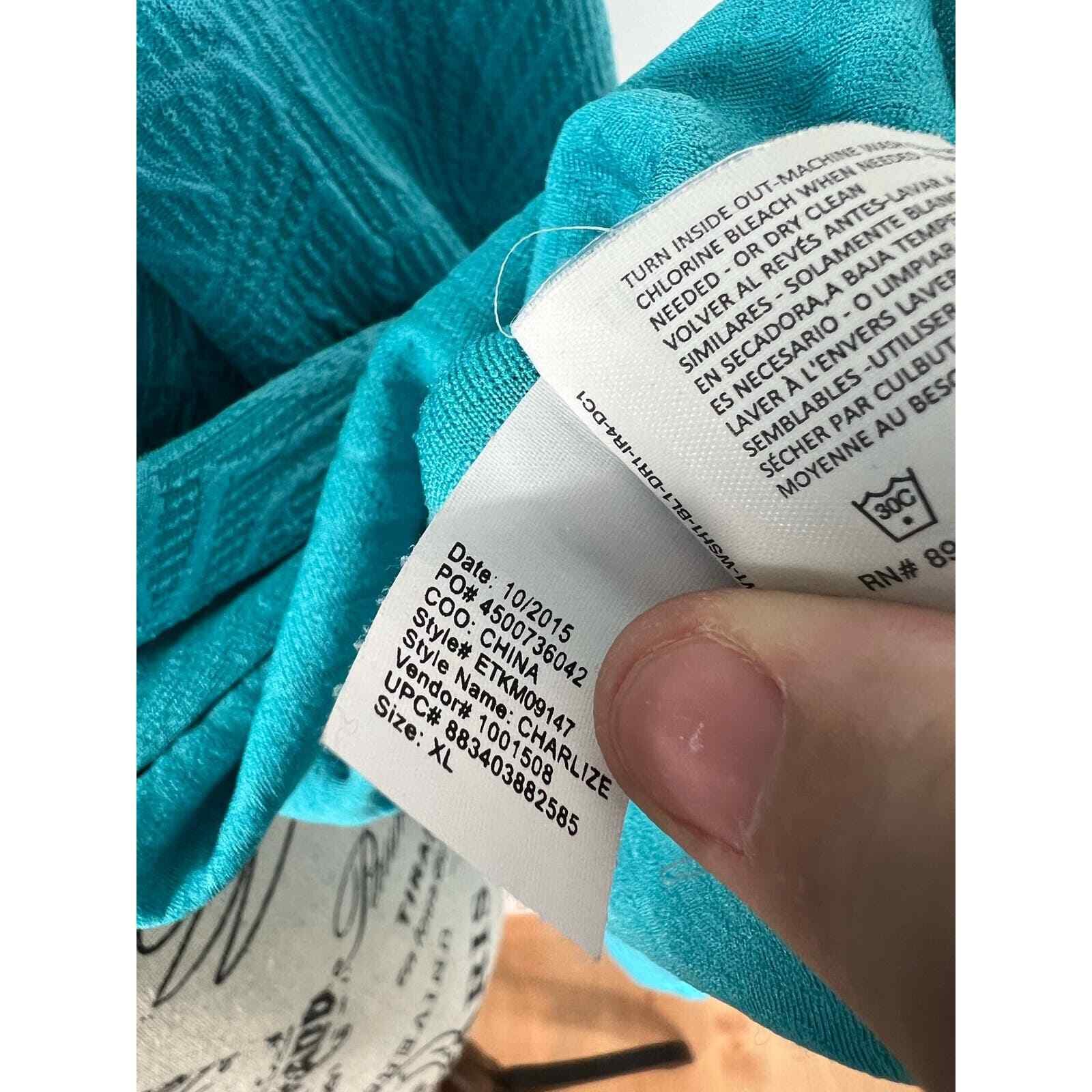 Erika Light Blue Patterned Button Up Cardigan - image 6