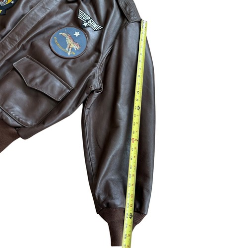 The Cockpit WWII Government Issue A-2 Jacket Z2107W Leather Brown Size 50 - Picture 7 of 17