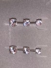 LAST 1 *NEW* ZALES Jewelers Sterling Silver Lab Created White Sapphire Earrings — photo 5