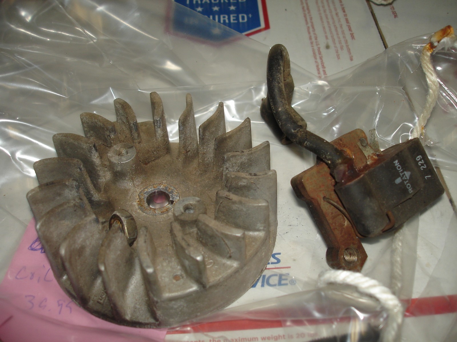 Strikemaster Magnum 3 plus Coil and flywheel ice auger part 49cc tc300