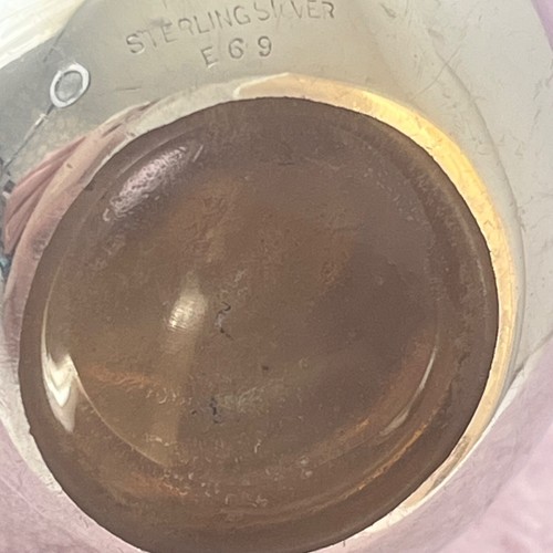 Sterling Silver Perfume Bottle Glass E69 & 23 - Picture 4 of 10