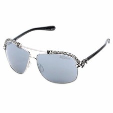 Affliction Sunglasses Baxter B Silver White/Silver with Case Tag and Box