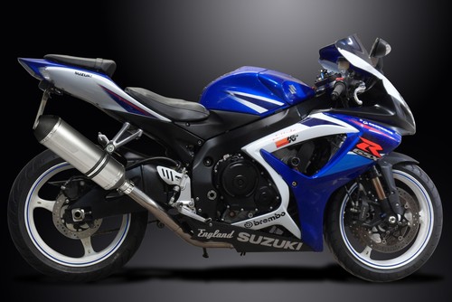 Suzuki GSXR600 GSX-R600 06-07 Slip On 13.5" X-Oval Titanium Exhaust Muffler Kit - Picture 5 of 5