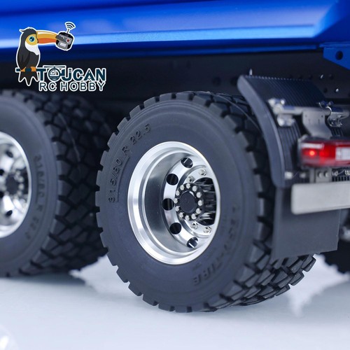 LESU 1/14 6x6 Hydraulic RC Dumper Truck Metal Remote Control Tipper Car Model - Picture 17 of 21