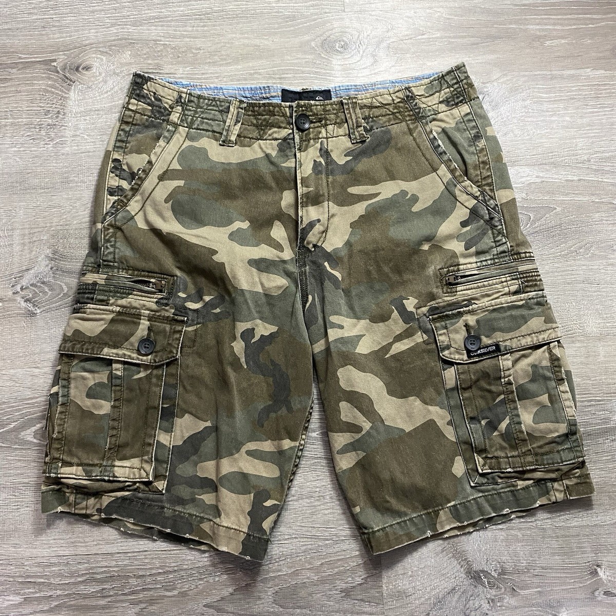 00’s archive cargo y2k shorts military L Y2K Lee Dungarees Cargo Shorts Men 30 Paratrooper Baggy