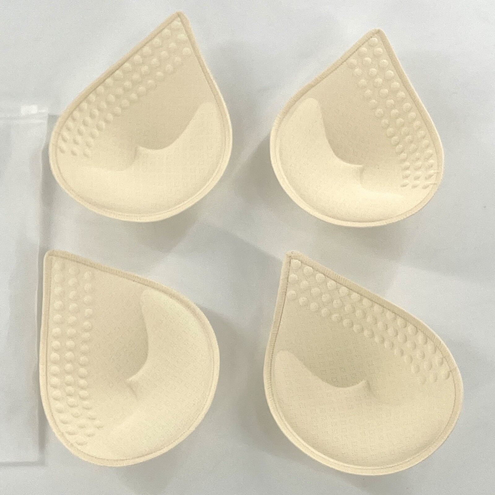 Latex Bra Inserts A/B Cup Drop Beige For Sports Bra Only Enhancers 2