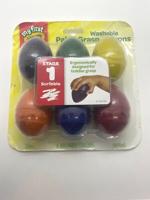 Crayola My First Palm Washable Graps Crayons 6 count